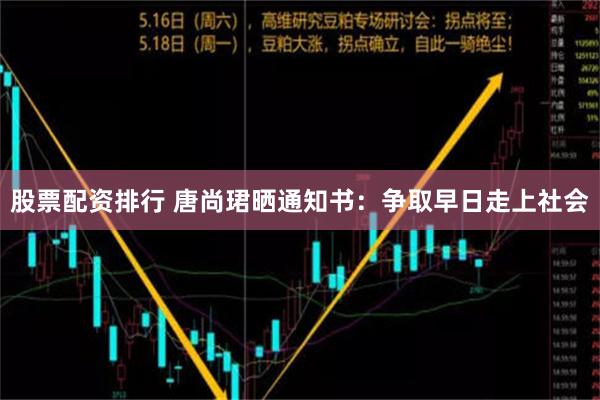 股票配资排行 唐尚珺晒通知书：争取早日走上社会