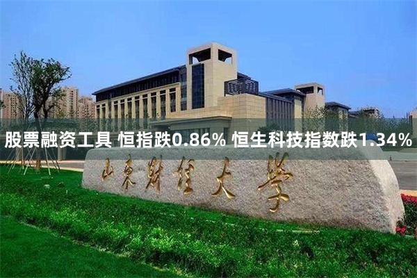 股票融资工具 恒指跌0.86% 恒生科技指数跌1.34%