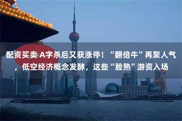 配资买卖 A字杀后又获涨停！“翻倍牛”再聚人气，低空经济概念发酵，这些“脸熟”游资入场