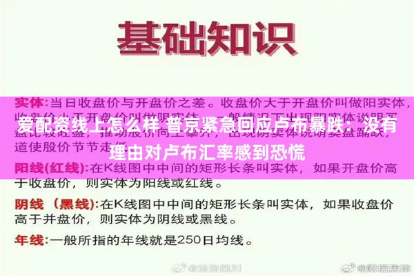 爱配资线上怎么样 普京紧急回应卢布暴跌：没有理由对卢布汇率感到恐慌