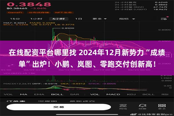 在线配资平台哪里找 2024年12月新势力“成绩单”出炉！小鹏、岚图、零跑交付创新高！